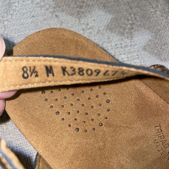 SAS Women’s Strappy Sandals Size 8.5 M Brown Leather Outdoors Going Out Party - Picture 3 of 12